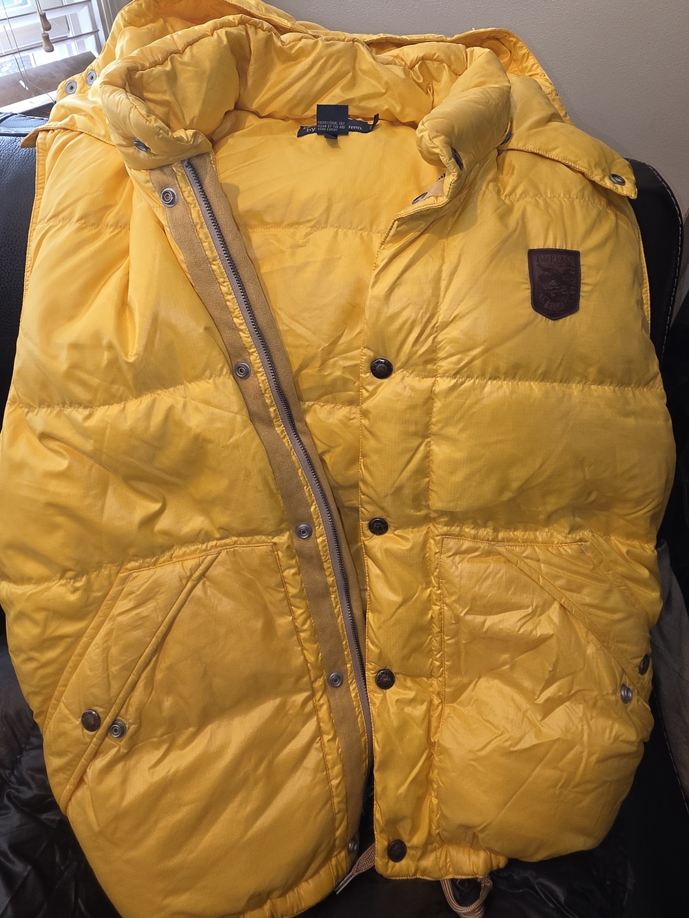 Polo by Ralph Lauren Bright Yellow Men's Hooded Puffer Jacket